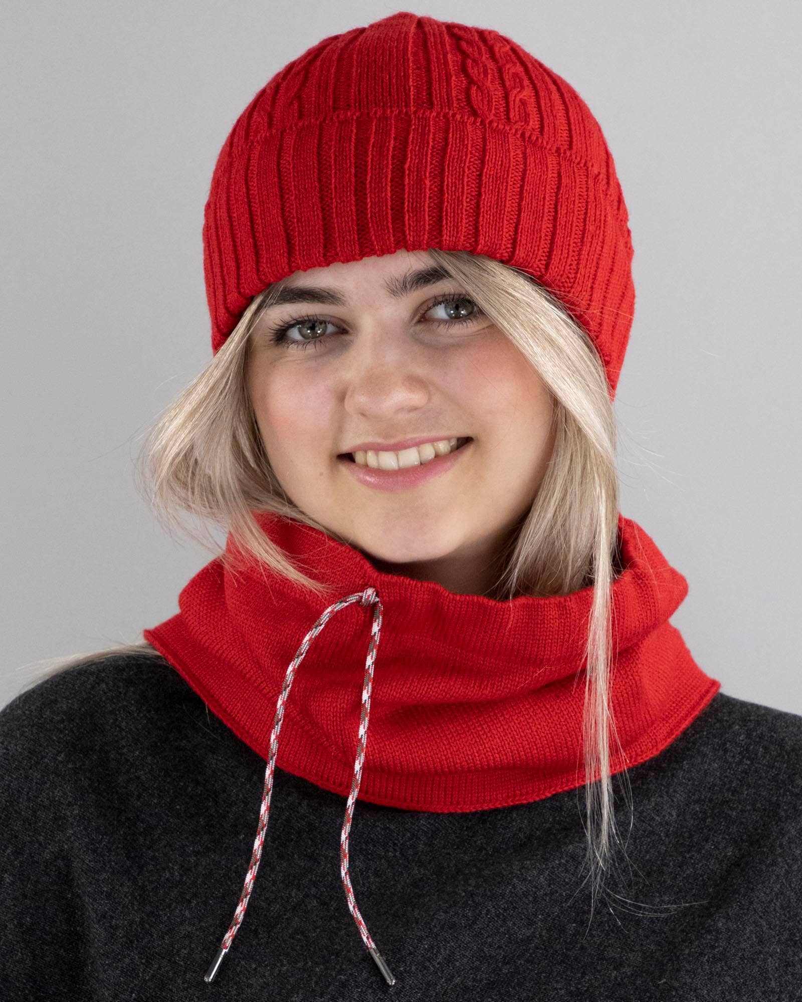 Cadenza Italy Ltd – wholesale Halsduk - Dam – 100% Merinoull Dragsko Snood7