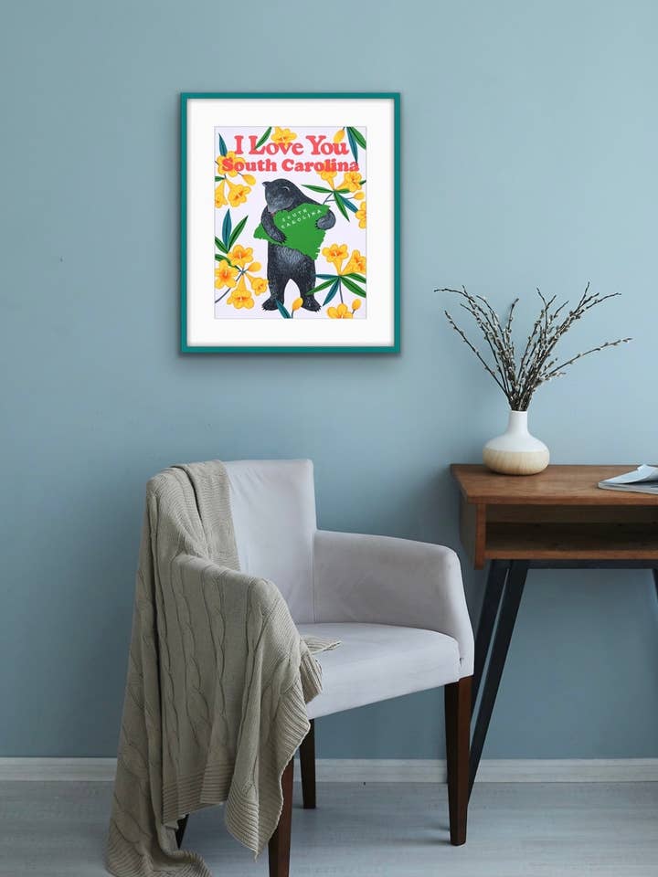 "Ik hou van jou South Carolina" Print voor wholesale door 3 Fish Studios