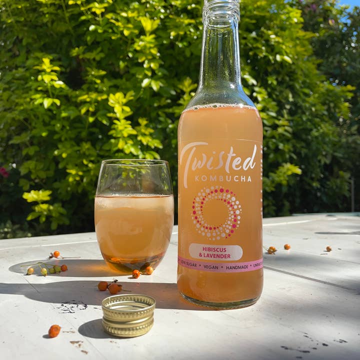 Twisted Kombucha - Wholesale Kombucha - Twisted Kombucha -Â Hibiscus & Lavender