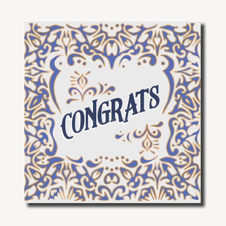 Congrats | Da Zitouma | Congratulations Card for wholesale by Marina B