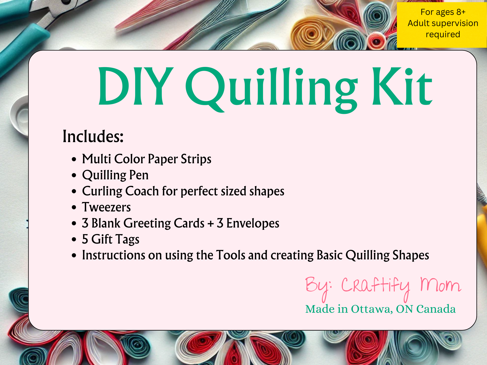 Craftify Mom - Wholesale Doe-het-zelf-knutselset - Doe-het-zelf quilling kit, doe-het-zelf kit voor volwassenen en kinderen, beginnerskits6