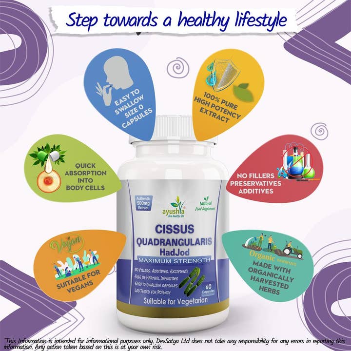 DevSatya Ltd Aushadh, Ayushya, Divyaherb - Vente Supplément oral/vitamine - Capsule Cissus Quadrangularis4