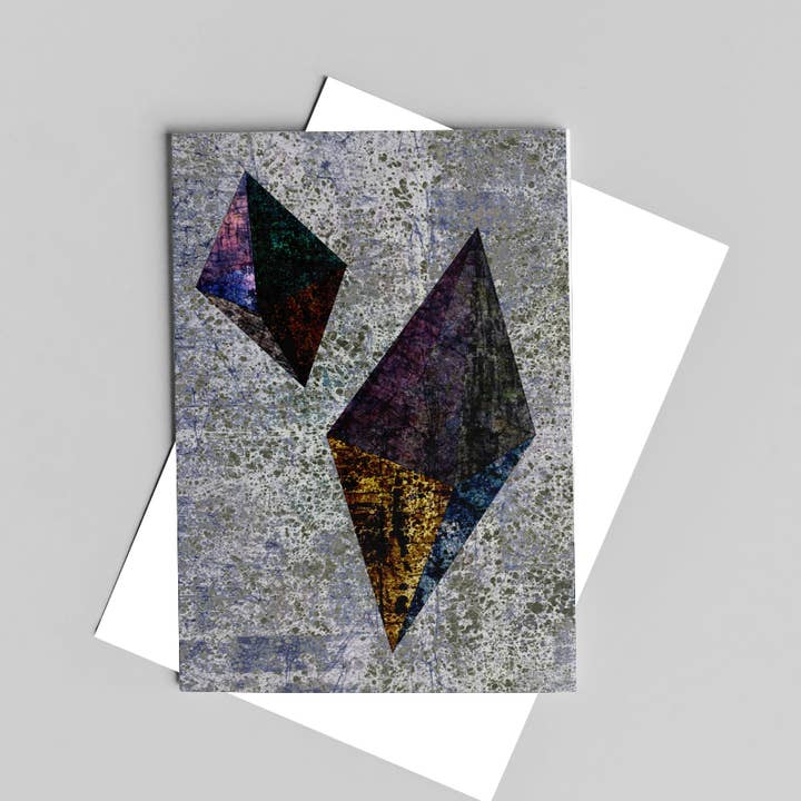 Resist Diamonds Greeting Card for wholesale by Lime Green Dolly