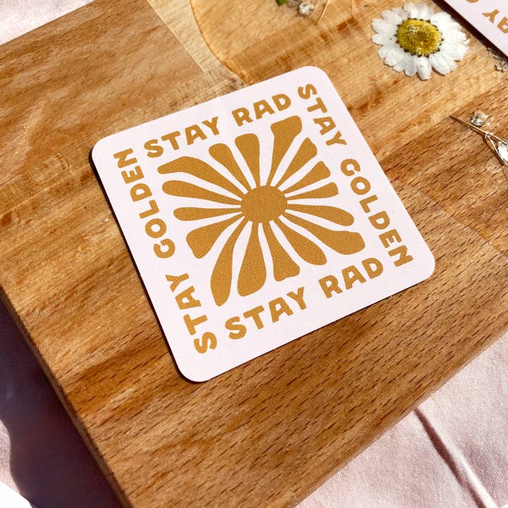 Kach Design Studio - Wholesale Sticker - Stay Rad, Stay Golden Sticker1
