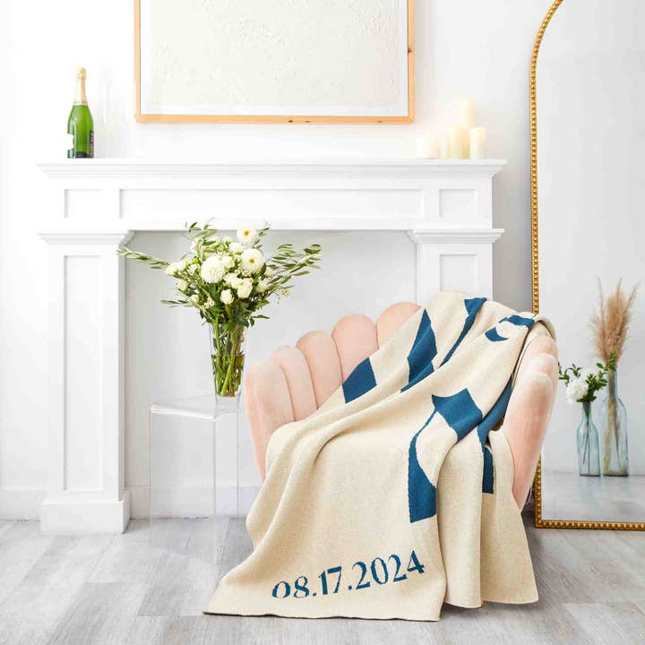 Custom Personalized Wedding Sustainable Knit Throw Blanket - Initials
for wholesale by In2Green
