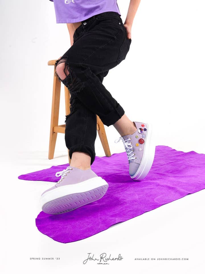 JOHN RICHARDO - Vente Baskets tendance – femme - B.Rita3