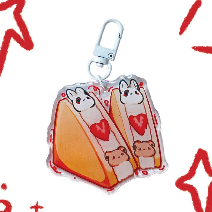 Fruit Sando Keychain for wholesale by Astraea Amour