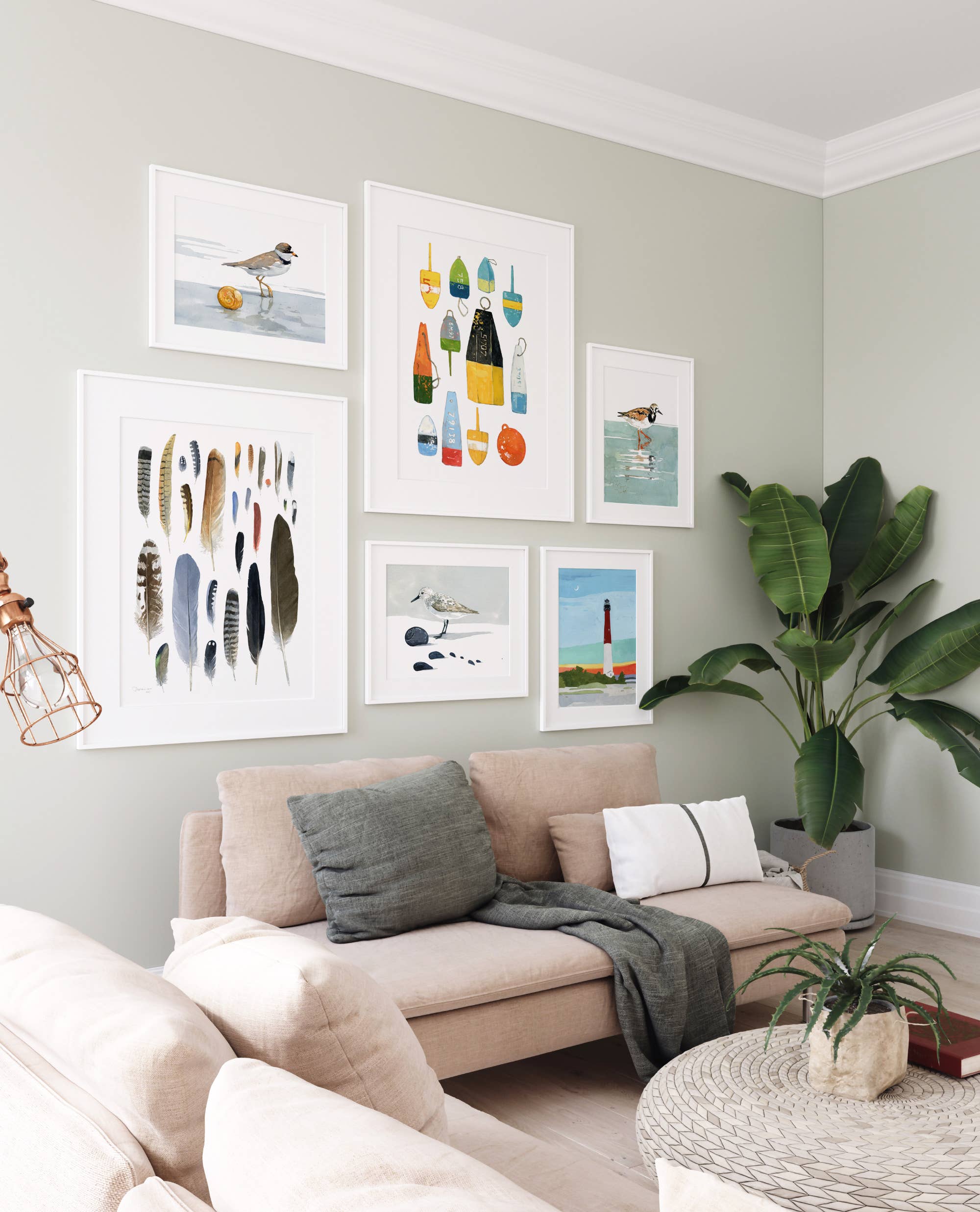 Studio Tuesday – wholesale Konsttryck – Hummer Bojar akvarellmålning, Färgglada Nautisk Tryck4