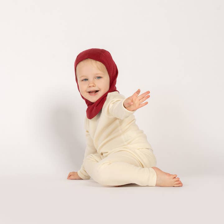 menique - Vendita all'ingrosso Cappello - Bambini - Passamontagna termico in lana merino per bambini Royal Cherry8