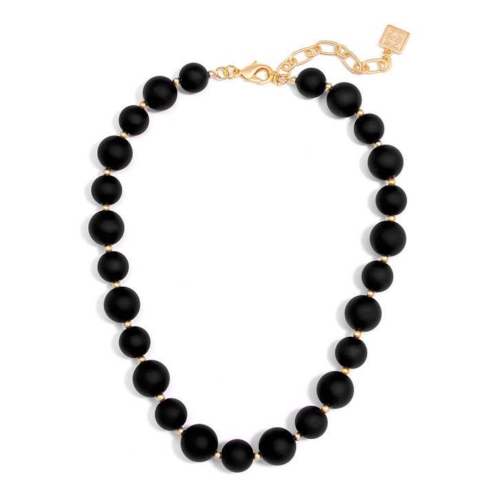 ZENZII Jewelry - Wholesale Beaded/pearl necklace - Chunky Matte Beaded Collar Necklace Jewelry