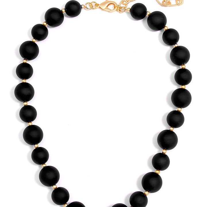 ZENZII Jewelry – Großhandel Perlenkette – Chunky Matte Perlen Halsband Halskette Schmuck