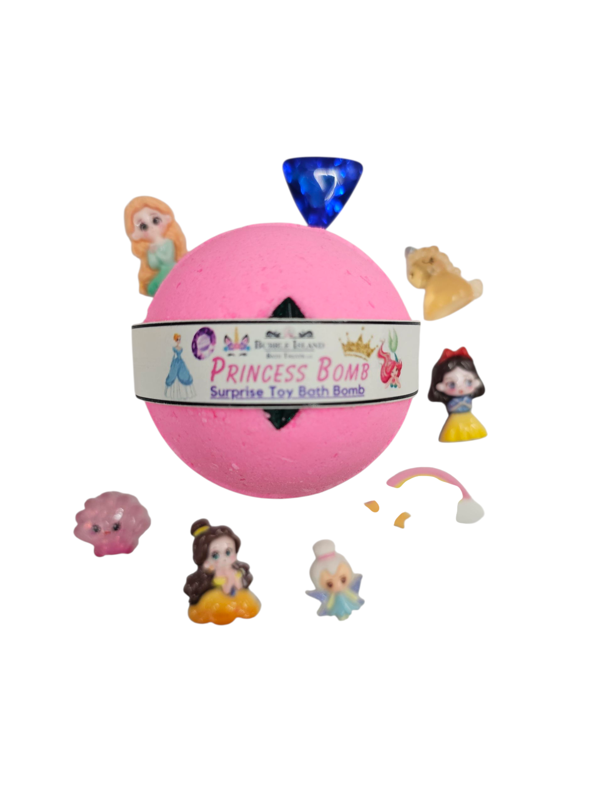 Bubble Island Bath Treats - Wholesale Bath Bomb/Fizz - Toy Surprise Bath Bomb - Princess Bomb6