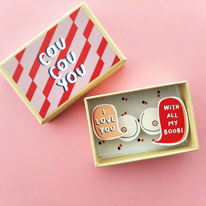 Pamela Loops - Wholesale Valentine's Day Card - Boîte diorama Amour Saint valentin BOOBS1