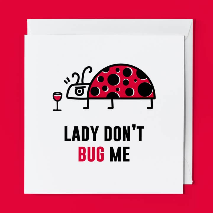 Tarjeta de felicitación animal: Lady Don't Bug Me para venta al por mayor de THE BEASTY FARM