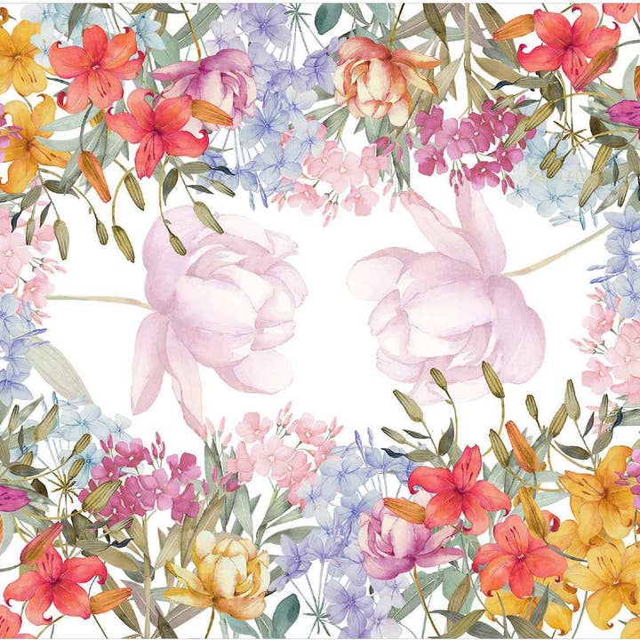 Premium Linen Tablecloth "Oleandro" 100% Made in Italy for wholesale by The Napking