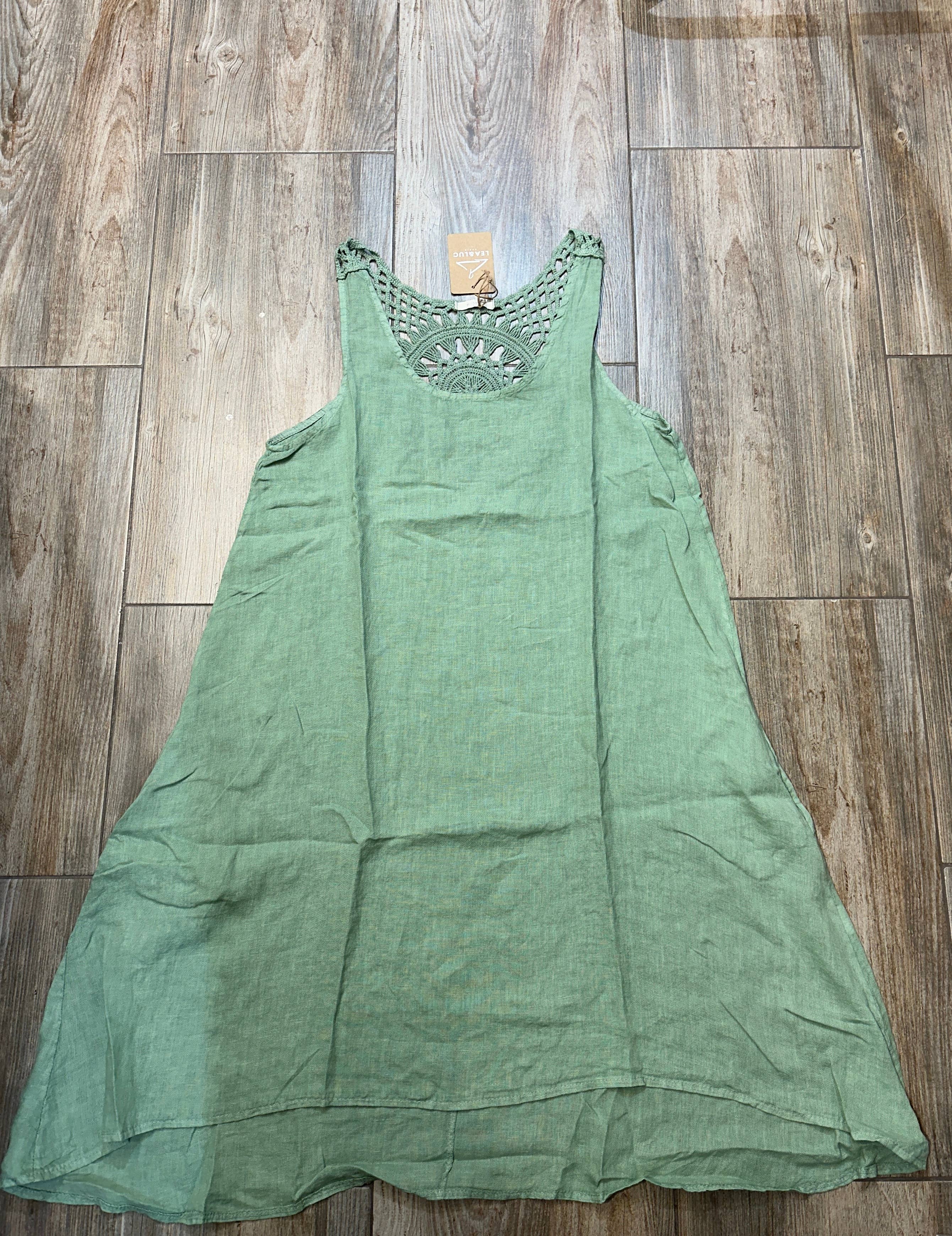 LÉA & LUC – wholesale Dress – Women's – Sleeveless long dresses in 100% Linen REF. 49084