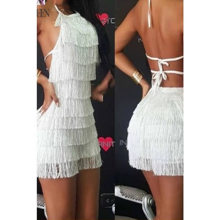 Paperdoll - Wholesale Romper - Women's - TASSEL PARTY SEXY BODYSUIT4