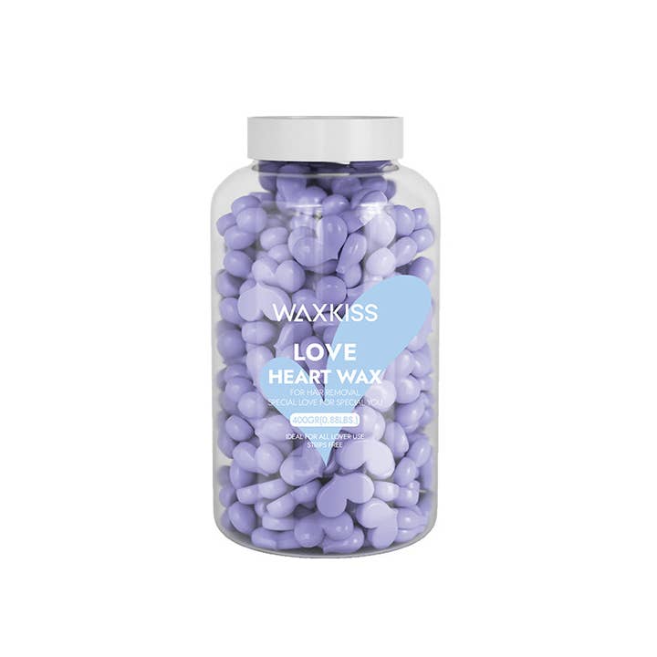 Waxkiss Love Heart Wax Beads - Purple- Shimmer - Free Rosin pour la vente par The cosmax