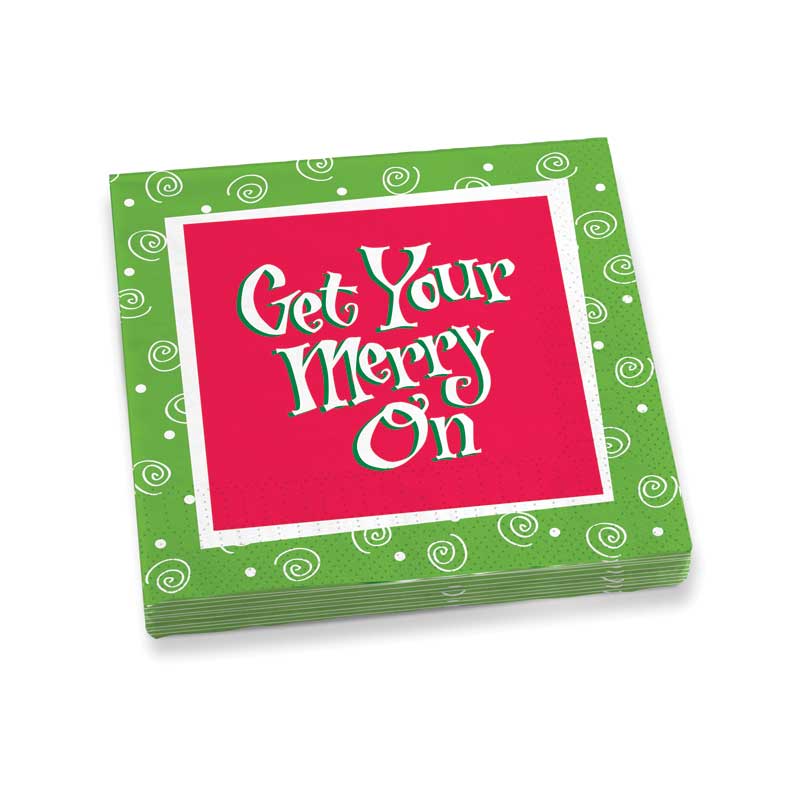 IWA Wine Accessories – wholesale Engångsservett – Få din Merry On Dinner Servetter Set med 20