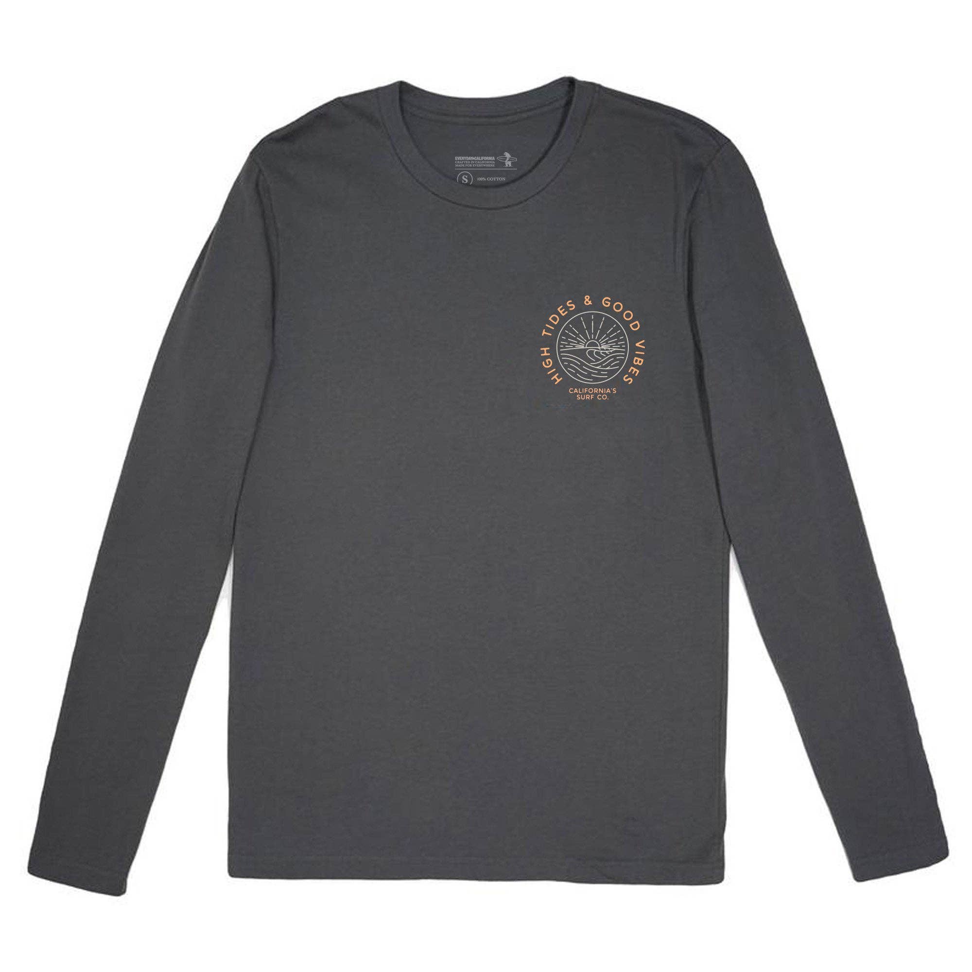 Everyday California - Wholesale Screen Printed T-Shirt - Men's - Ponto Long Sleeve - California Surf Sunset Beach Tee1