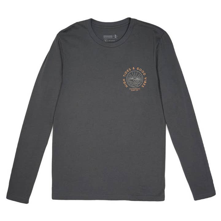 Everyday California - Wholesale Screen Printed T-Shirt - Men's - Ponto Long Sleeve - California Surf Sunset Beach Tee1