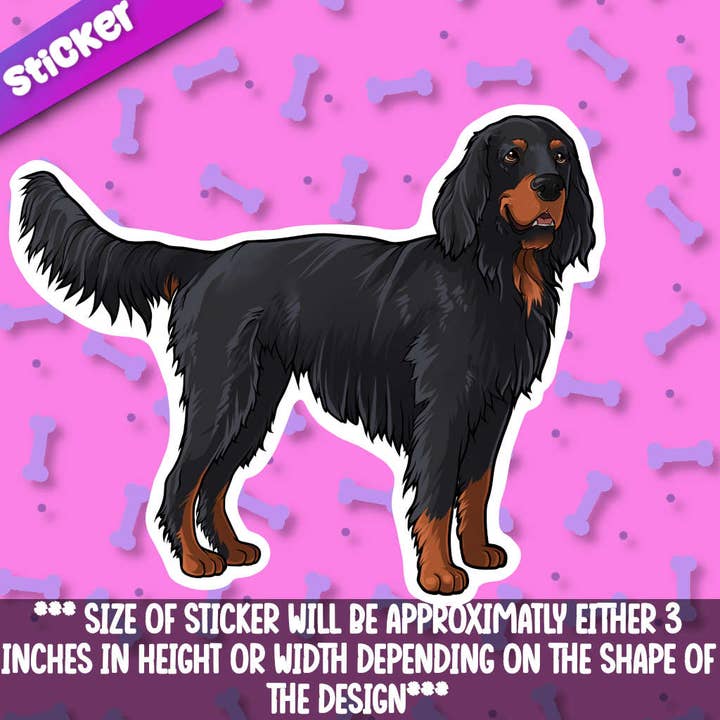 Gordon Setter Sticker for wholesale by Mega Kawaii Cuties