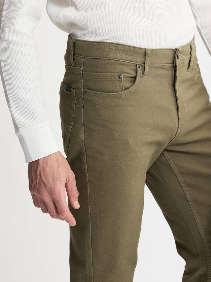 Loopback Twill 5-Pocket Pants for wholesale by JACHS NY