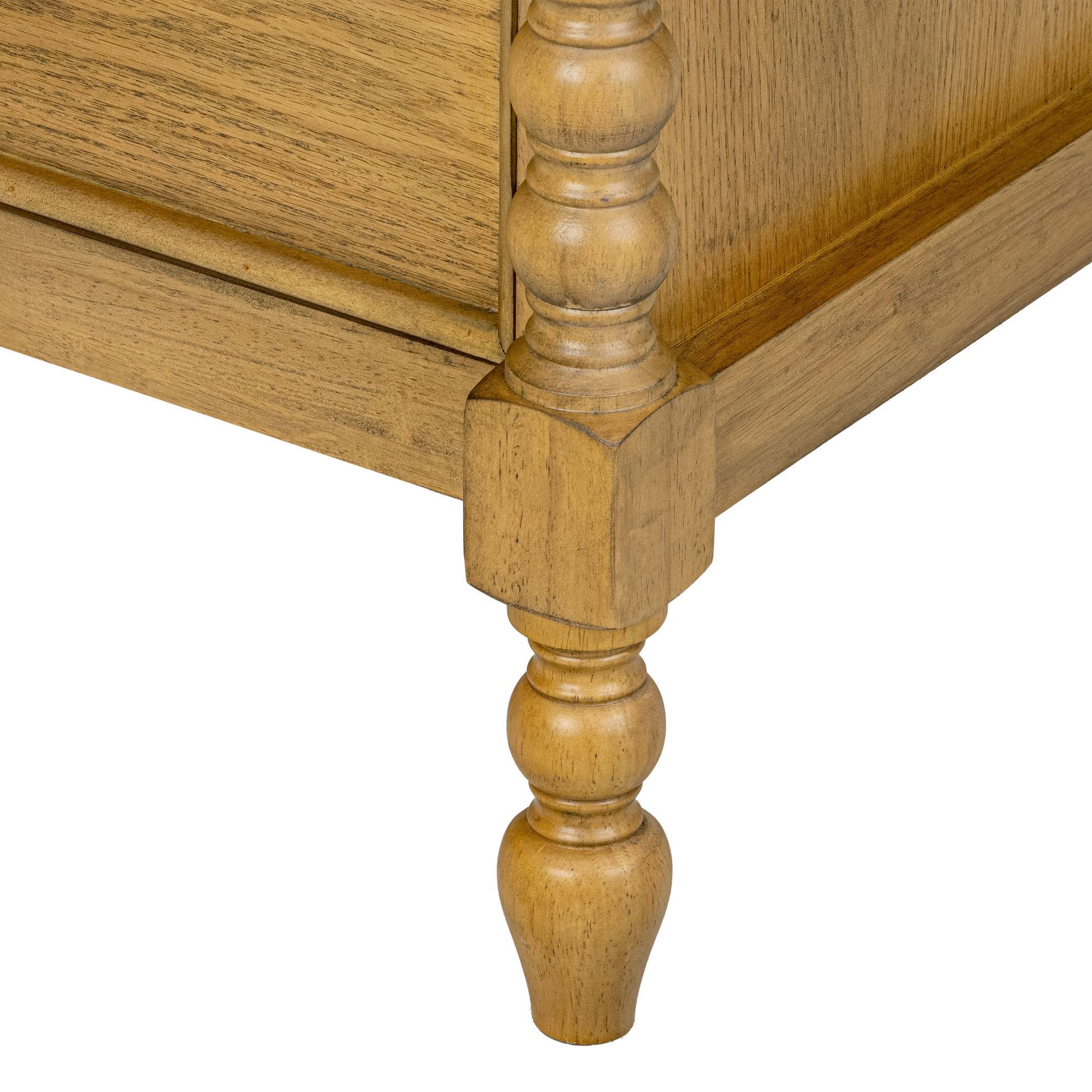 Olliix - Vente Armoire - Commode en bois à grandes broches avec 6 tiroirs de 70" de large, Naturel12