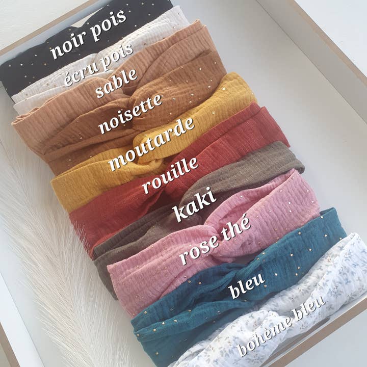 Faixa dupla gaze de algodão por atacado de MlleChouChou