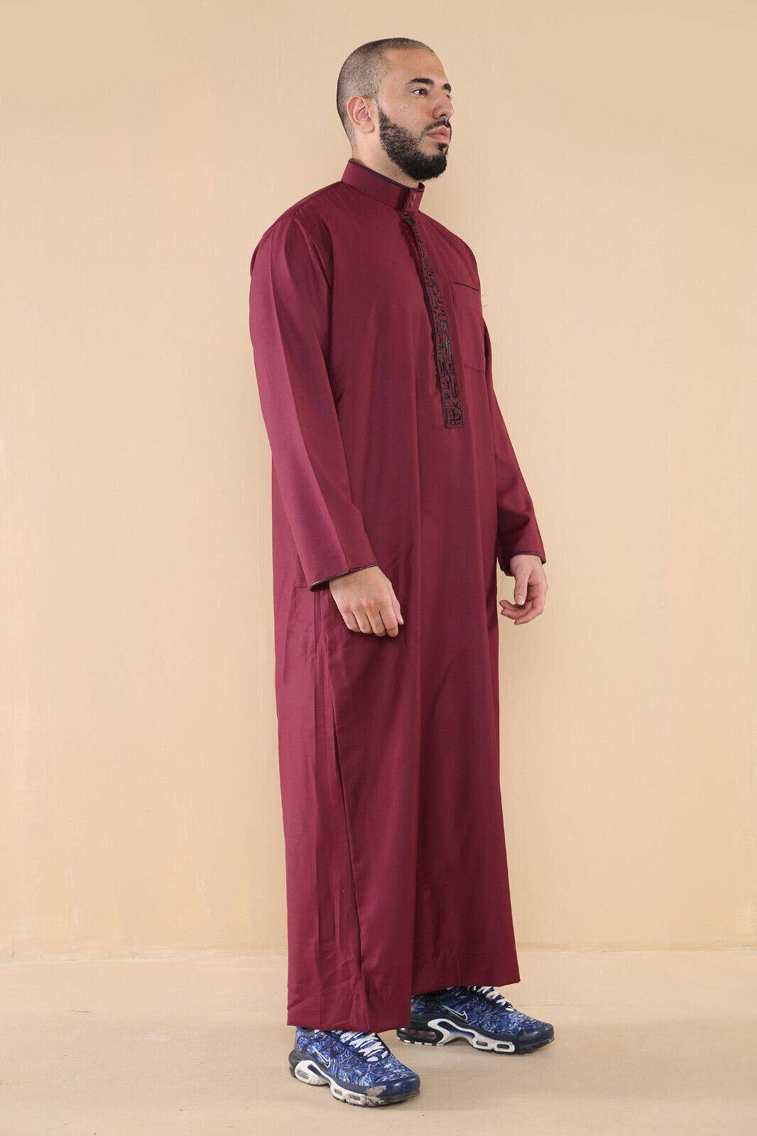 Infinity Leather (Upperclass Fashions Ltd) - Wholesale Robe - Men's - Mens Thobe Jubba Emirati Islamic Arabic Eid Embroidery Kaftan Jubbah Robe9