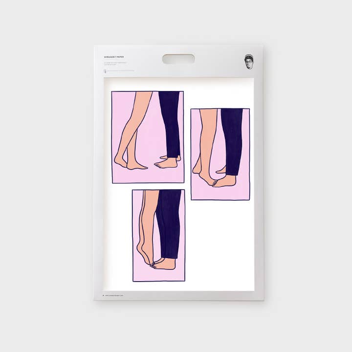 Sergeant Paper - Wholesale Art Print - Lorraine Sorlet - Tiptoe Kiss - Love Art Print