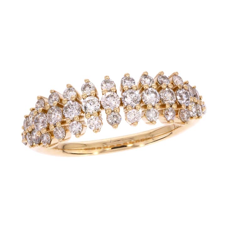 RFJ19503. 14K Massivt Guld Diamantring for engroshandel hos Tresor Jewelry Inc.