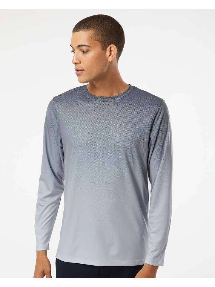 Eleven Fashion - Wholesale T-shirt – men's - Barbados Performance Pin Dot Long Sleeve T-shirt7