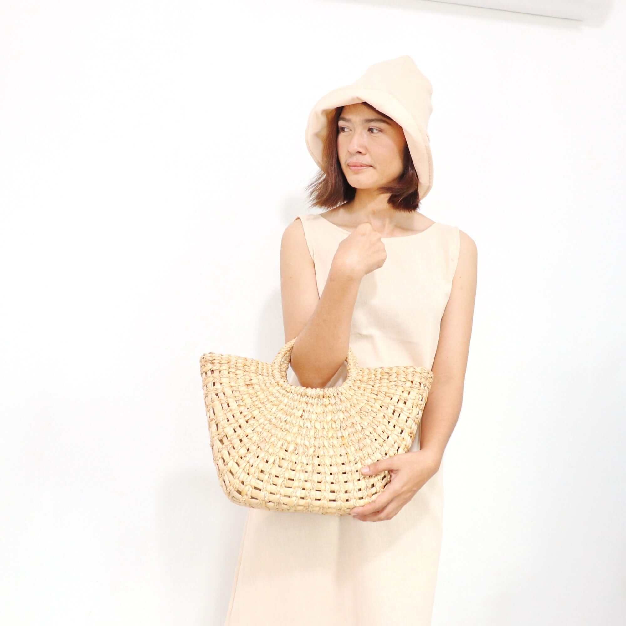 Thaihomeshop - Wholesale Beach Bag - TALAY- Basket Bag0