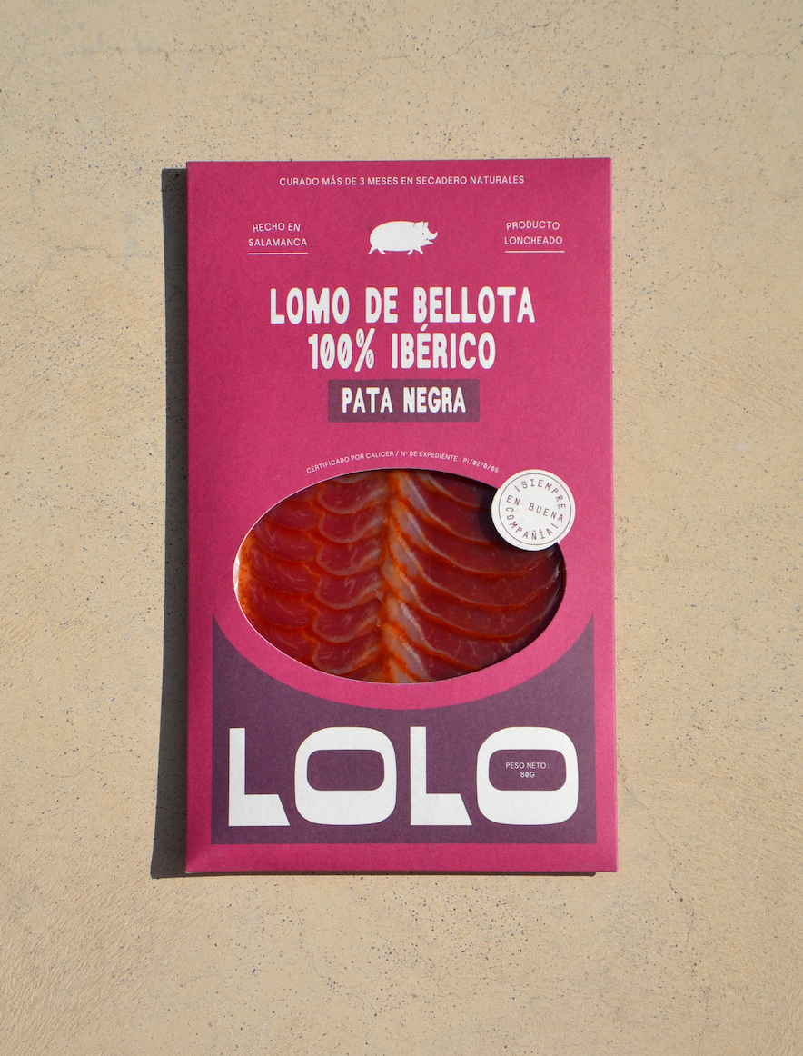 LOLO - Wholesale Pork - 100% Iberian Acorn-Fed Loin - Sliced - 80g - With Case0