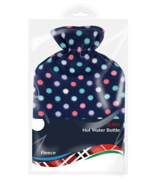 My Wholesale Warehouse - Wholesale Hot/Cold Compress - Generise 2 Litre Hot Water Bottle with Fleece Cover1