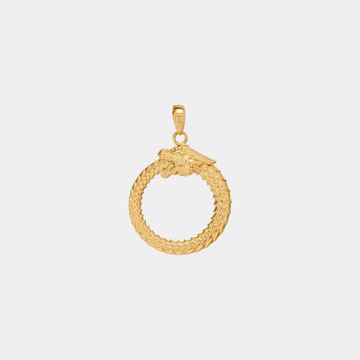 Pendentif Ouroboros - Doré pour la vente par Marcozo