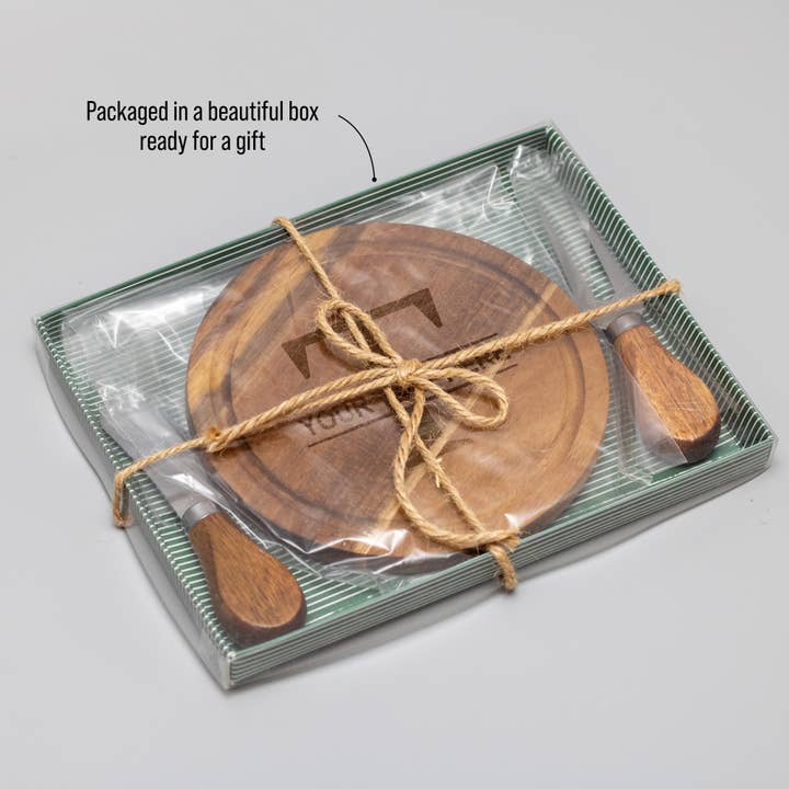 Famgraving - Wholesale Cheese Board - Personalized Mini Charcuterie Cheese Knives Board Set4