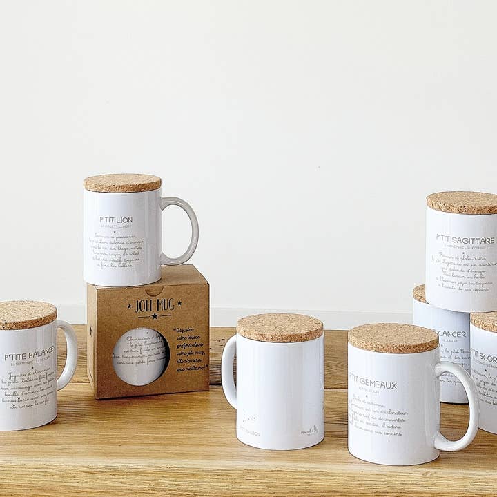 Marcel & Lily - Vendita all'ingrosso Tazza - Tazza astro kid "Piccolo Sagittario" con coperchio in sughero4