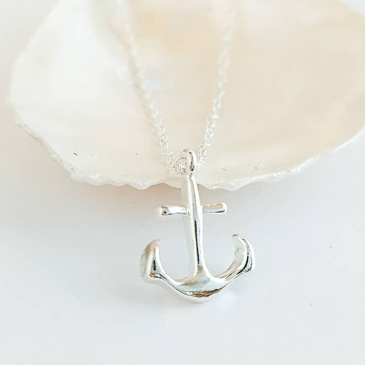 Piccadilly Pendants - Wholesale Pendant/Charm Necklace - Petite Anchor Necklace, Gold or Silver