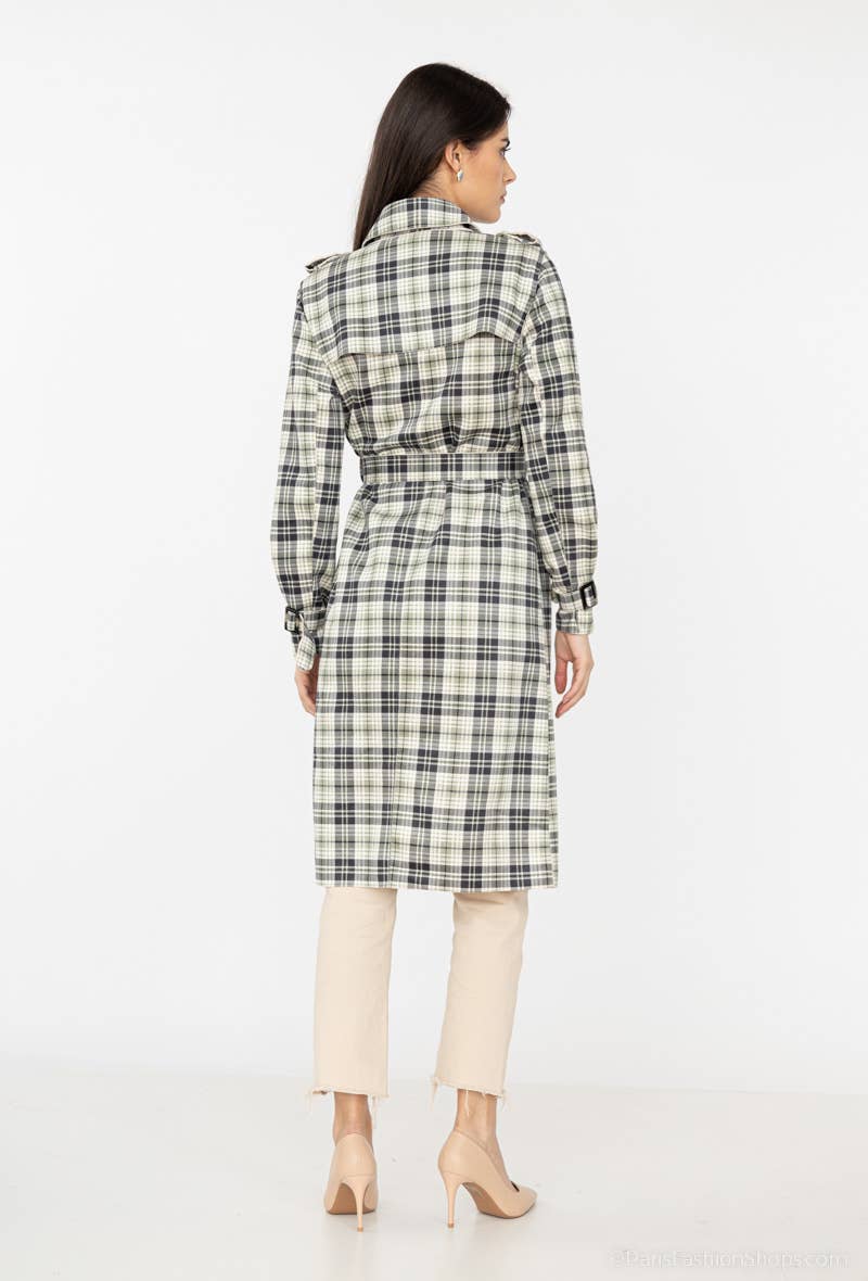 Madison - Vente Trench – femme - 2069 Trench à carreaux1