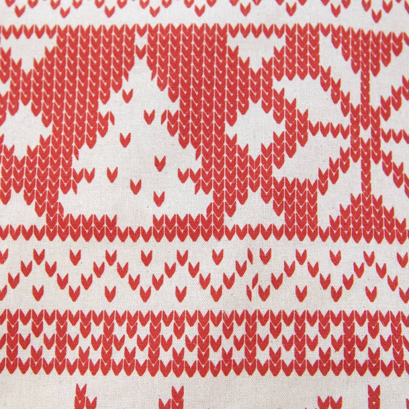 rosso/bianco Borsa in Cotone Lavorato a Maglia 38x42cm in vendita all'ingrosso su Faire2