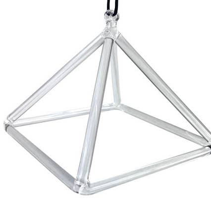 HK Higher Knowing - Wholesale Meditation Supplies - Singing Quartz Crystal Pyramid Chime 12"