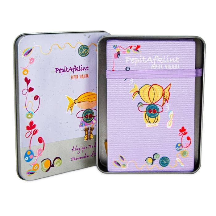 Carnet de voyage pour accordéon Pepitafklint pour la vente par Pepita Viajera