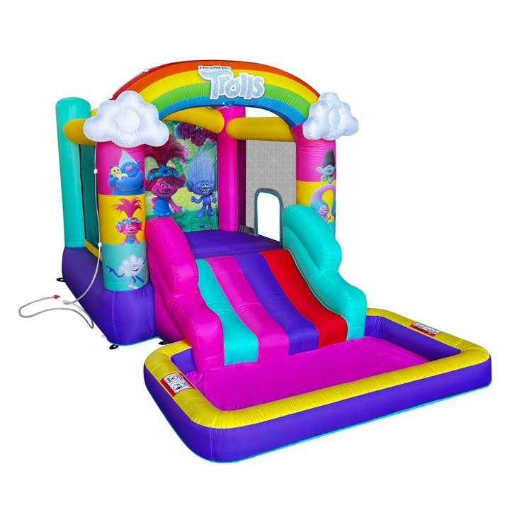 Funormous - Wholesale Inflatables - Trolls Bounce House Water Slide with Pool5