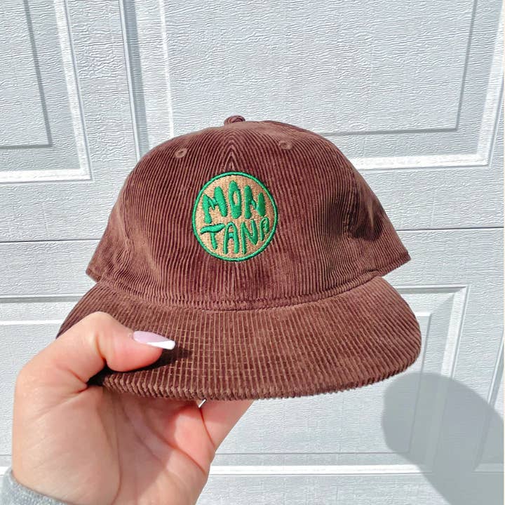 SewGenesis - Wholesale Flat Brim Cap - Unisex - Mountain Patch Corduroy Hat4