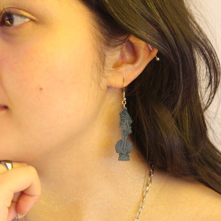 Sour Cherry - Wholesale Dangle Earrings - Birth of Venus Body Earrings - Midnight Blue