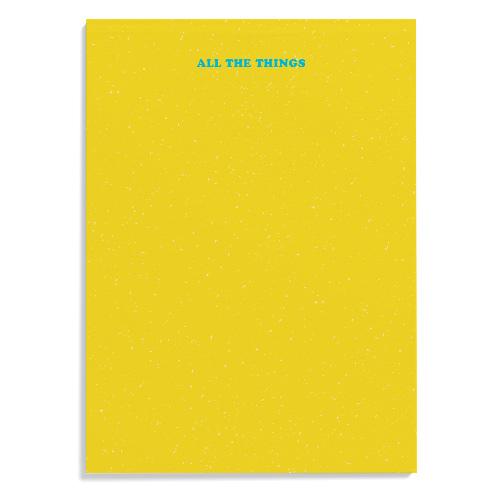All The Things Notepad for wholesale by Pipsticks