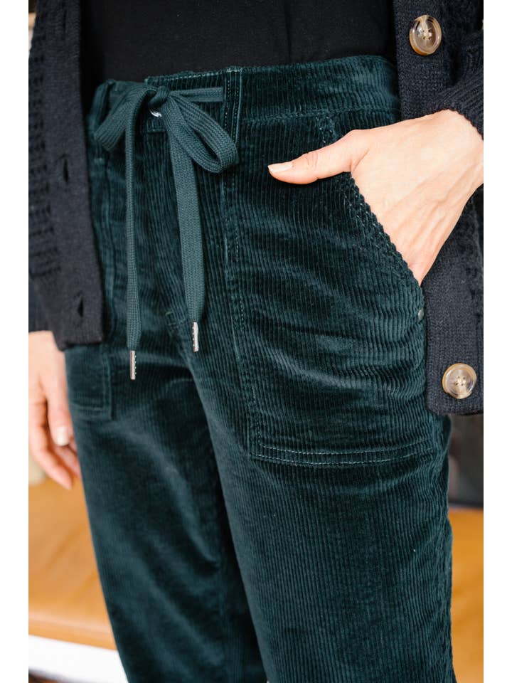 Emrld High Waisted Corduroy Cuffed Jogger for wholesale on Faire1