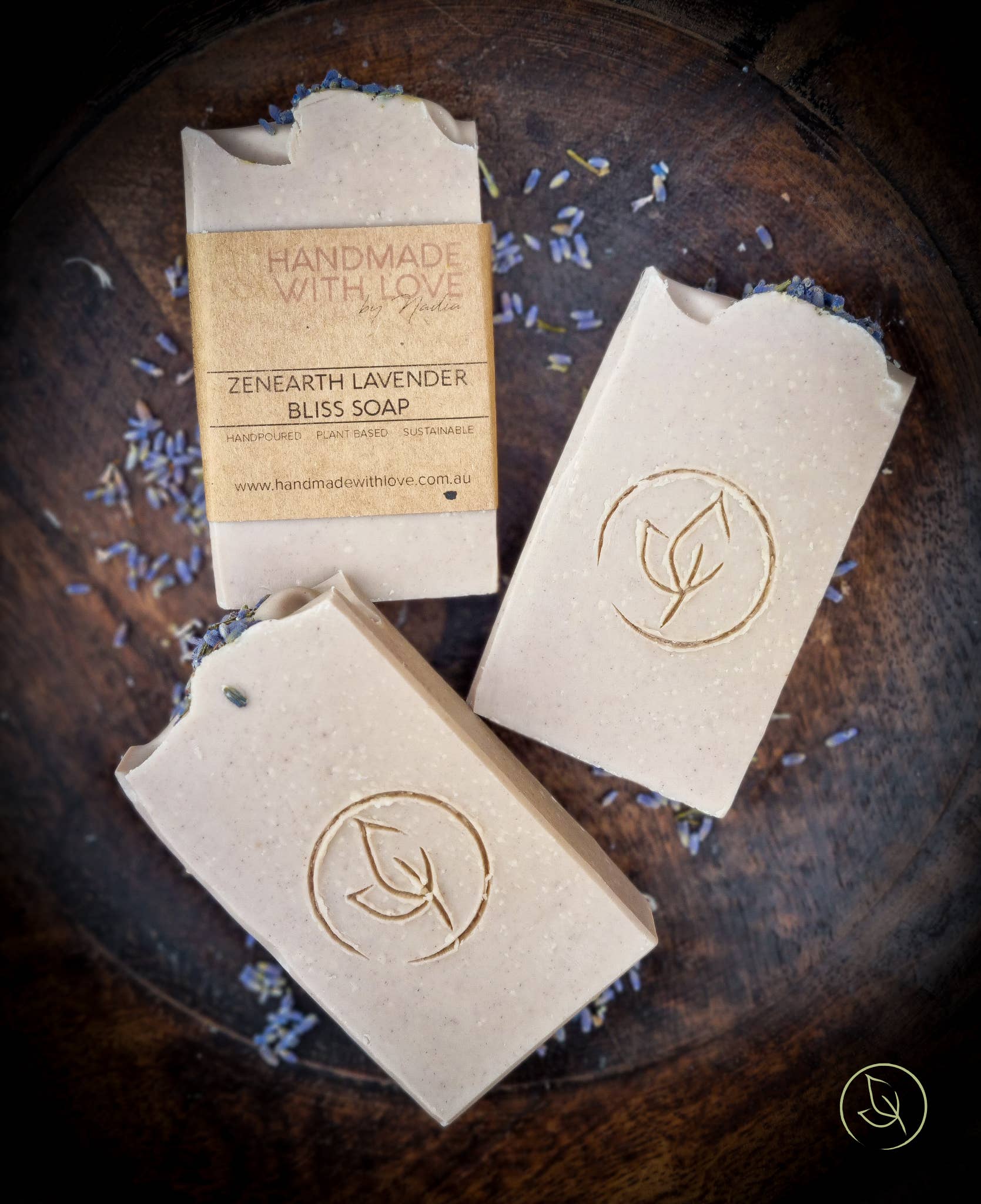 Handmade with Love by Nadia - Wholesale Bar Soap - ZenEarth Lavender Bliss Soap1